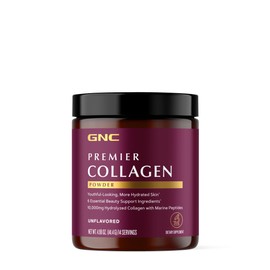 GNC Premier Collagen Powder - Unflavored | Formulated with 6 Essential Beauty Support Ingredients | 14 Servings