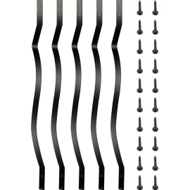 Vevor Balaustre Curvo De Barandilla 82x2,5cm 26pcs Y Tornill Color Negro