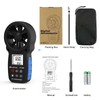 HoldPeak 866B Digital Anemometer Handheld Wind Speed Meter for Measuring