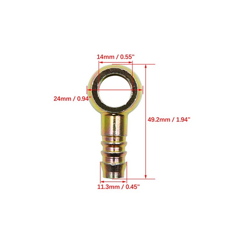 sourcing map Pack of 2 10 mm ID Hose Coupling