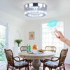 Cainjiazh Cainjiazh Mini Crystal Chandelier Crystal Flush Mount Ceiling Light