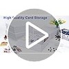 5 Row Trading Card Storage Box, 1 Pack Cardboard Storage