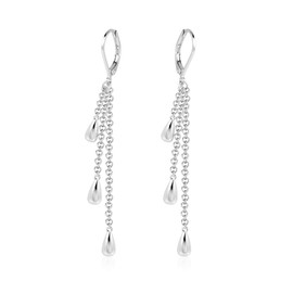 ALEXCRAFT Leaveback Teardrop Sterling Silver Earrings for Women Dangling Earrings Jewelry for Women