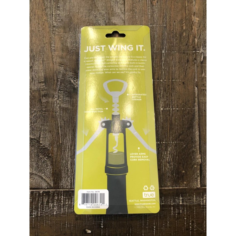 True Soar Chrome Winged Corkscrew