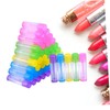 Outanaya 100pcs Lip Balm Tubes with Caps Reusable Lipstick Containers
