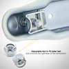 Nilight Straight Trailer Coupler with Security Latch&Chain for 2-Inch Hitch