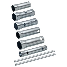sourcing map 6 pieces spark plug wrench set, two-sided socket wrench