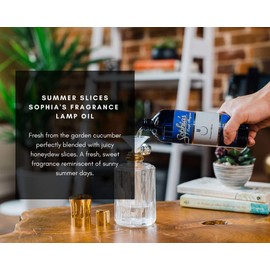 Sophia's Summer Slices Fragrance Lamp Oil Refills 2-Pack, Effusion Lamp Fragrance Oil for Redolere Lamps, Scented Lamp Oil for Fragrance Lamps, 16 Fluid Ounces of Catalytic Scented Oil Made in USA