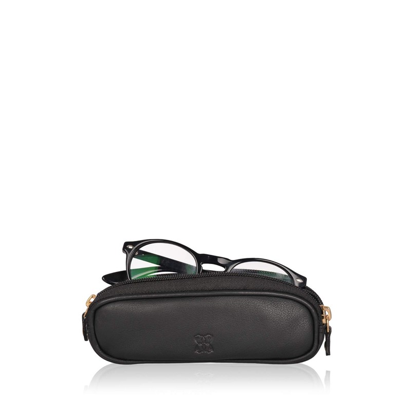 Lakeland Leather Real Leather Double Twin Pair Unisex Glasses Case