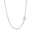 NKlaus Elegant Anchor Chain Round 925 Silver 0.9 mm Wide