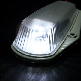 cciyu 5pcs Clear LED Cab Roof Marker Lights Assembly Top Clearance Running Lamps Assembly T10 Cover Lens Super Duty Pickup Trucks