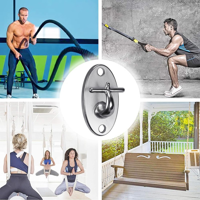 3Pcs Resistance Band Wall Anchor Stainless Steel Workout Band Anchor