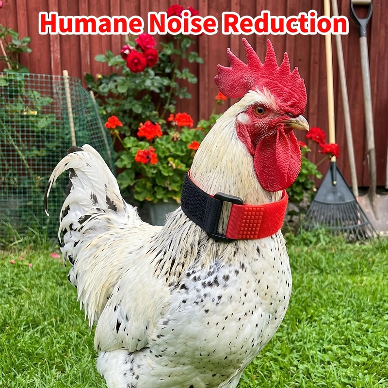 14 Pcs No Crow Rooster Collar to Stop Crowing, Soft