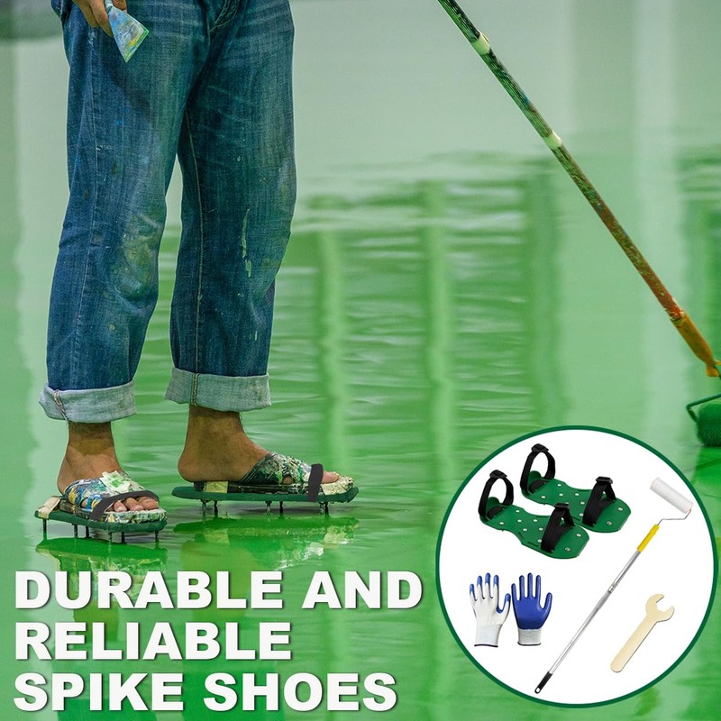 4 PCS 9 Inch Spiked Roller for self Leveling，self Leveling