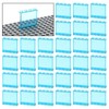 MALEKO Transparent Clear Window House Building Bricks, Classic Flat Plates