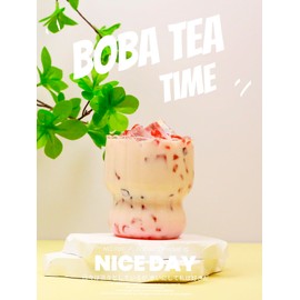 Bubble Tea kits, Classic Milk, 6 Drinks，Natural Tea, Vitamin C Based, Popping Bubble, Nata De Coco and Crystal Jelly