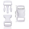 PENTA ANGEL White Plastic Buckle 20Pcs 3/8inch Quick Side Release