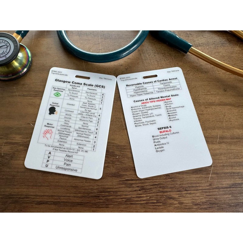 Set of 8 Healthcare, Nursing, Medical Pocket Cards