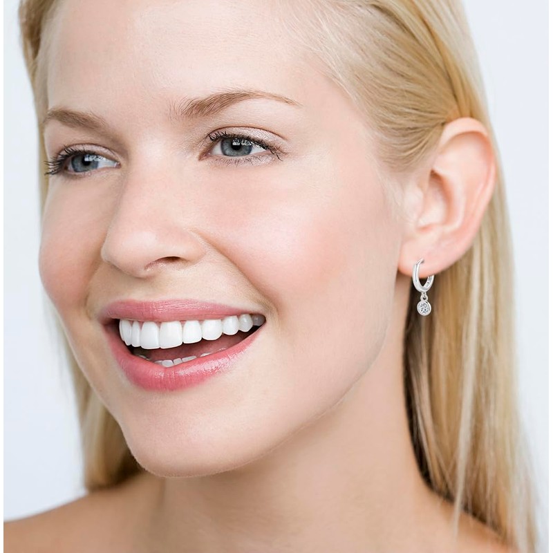 Yumay 925 Sterling Silver Huggie Hoop Earrings for Women Teen