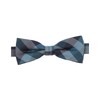 Venti Men's Textured Bow Tie Patterned Fashionable Check Pattern, aqua