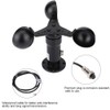 Anemometer Wind Speed Sensor 0-10V, DC 12-24V Aluminium Housing, 0-30m/s