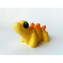 Baby Stegosaurus 3D Printed Fidget (Yellow)