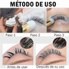 Cepillo Limpiador de Pestañas, Cepillos de champú para Pestañas Faciales,