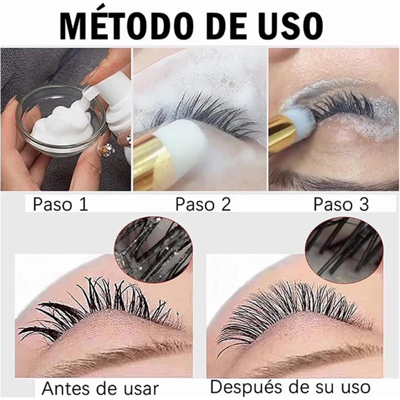 Cepillo Limpiador de Pestañas, Cepillos de champú para Pestañas Faciales,