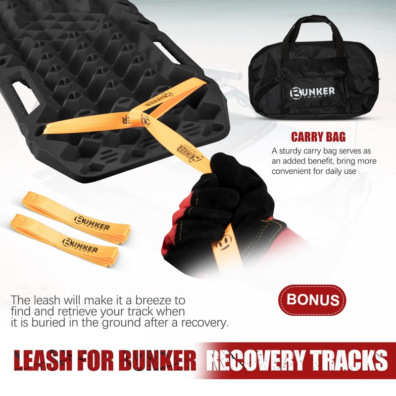 BUNKER INDUST Offroad Traction Boards with Jack Base,Multifunctional Extendable Recovery