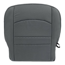 Priprilod Gray Cloth Driver Side Bottom Replacement Seat Cover Compatible with Dodge Ram 2500 3500 4500 5500 2013 2014 2015 2016 2017 2018