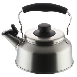 Yoshikawa Tsubame Sanjo YJ1296 Stainless Steel Whistling Kettle, 54 fl oz (1.6 L) Kettle, Seas Cooking, Induction & Direct Fire Compatible, Simple, Made in Japan