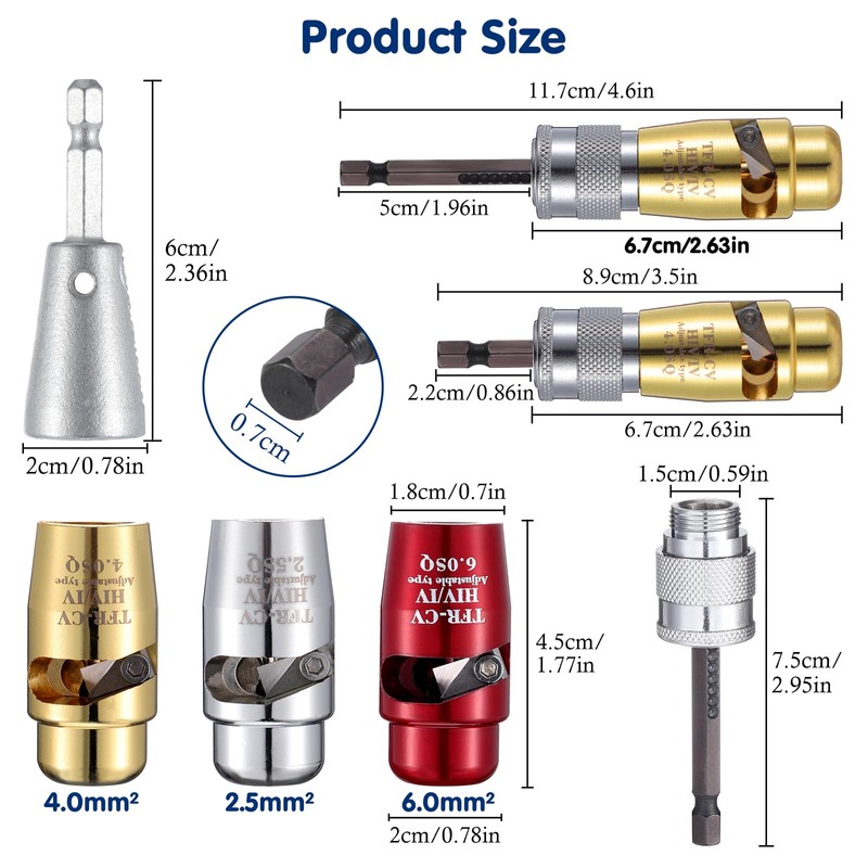 Faankiton Drill Wire Stripper Wire Stripper for Drill Machine Wire