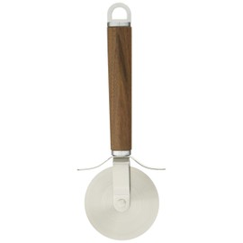 Suncraft WT-18 Pizza Cutter, Made in Japan, Woody Time, Natural Wood Handle, Walnut, Brown
