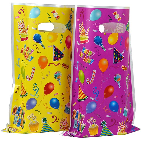 Plastic Party Favor Bags Assorted Colors 48 pcs (Balloon)