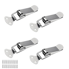 4 PCS Toggle Latch, Catches and Latches, Stainless Steel Tension Clasp Without Lock Hole, 56mm Lever Clasp, Hasp Toggle Clamp Clips, for Cabinet Drawer Case Box Toolbox