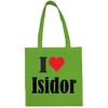 Reifen-Markt Tasche I Love Isidor Größe 38x42 Farbe Grün Druck