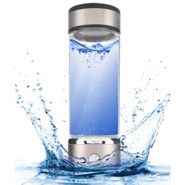 Hydrogen Water Bottle, Portable Hydrogen Water Generator Bottle, USB Charging Cup for Hydrogen Rich Water, 420ml Water Ioniser Bottle, Hydrogen Rich