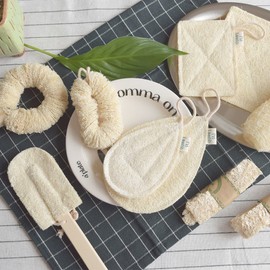 STAGER natural scrubber fruit zero waste loofah kitchen dishwashing bathroom cleaning, donut scrubber / STAGER 천연수세미 열매 제로웨이스트 루파 주방 설거지 욕실 청소, 도넛수세미