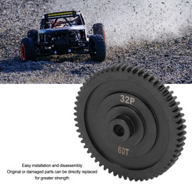 Spur Gear, RC Vehicle Transmission Gears, Stainless Steel 60T P RC Spur Gear, RC Spur Gear Sets Replacefor SCX10 PRO 1/10 RC Car Upgrade Parts