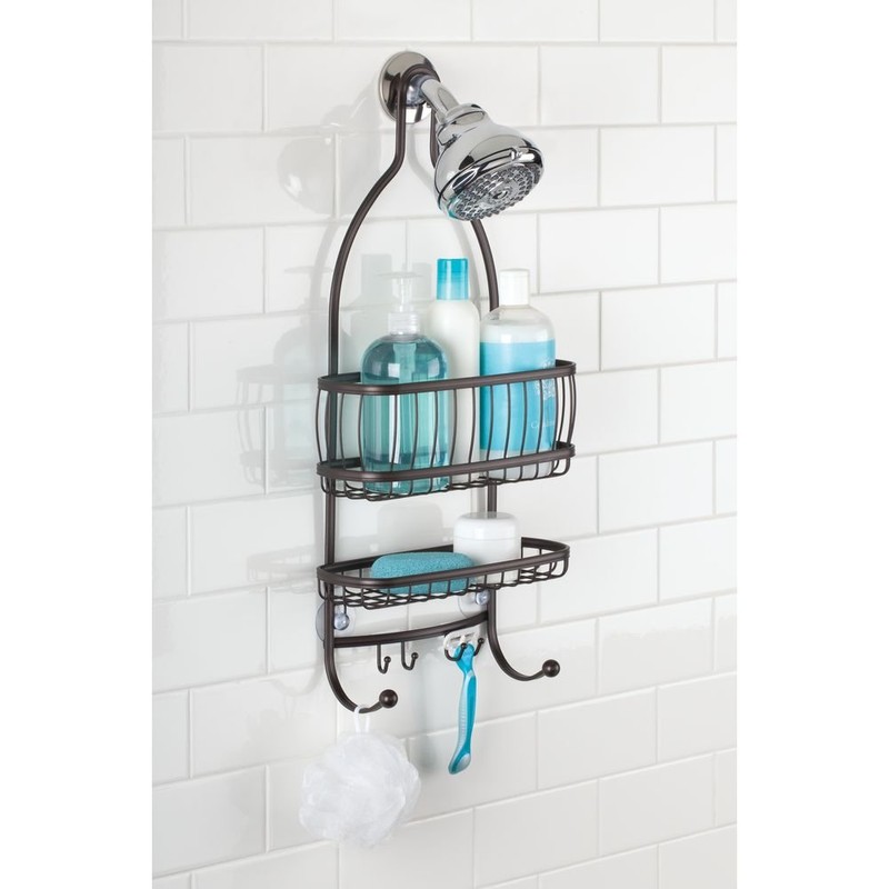 iDesign 61971 York Lyra Hanging Shower Organizer - 10" x