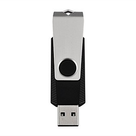 TOPESEL 10 Pack 8GB USB 2.0 Flash Drive Memory Stick Fold Storage Thumb Stick Pen Swivel Design (8G, 10PCS, Black)