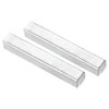 Sourcing Map 2Pcs Silver Iron Door Spindle Bar, 50mm Square