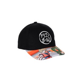 Dragon Ball Z Baseball Cap Boys Classic Kids Hat Shenron and Goku Cap Gift for Kids and Teenagers, black, 53