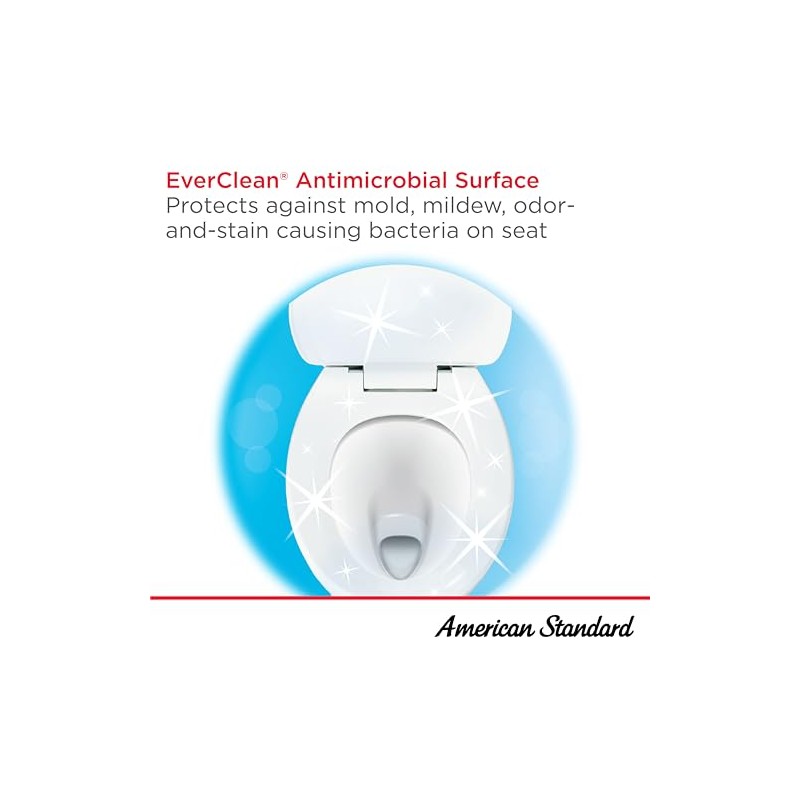 American Standard 5257A65MT.021 Cardiff Slow-Close Elongated Front Toilet Seat, Bone