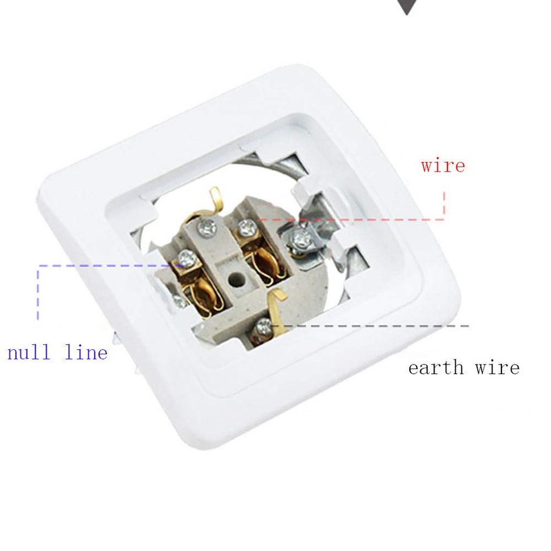 Mayata 1pcs Wall Panel Power Socket Plug Grounded 16A French