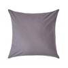 HOMESCAPES Percale Cushion Cover, 40 x 40 cm, Dark Grey,