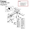 Repair Kit Fit SR250D SR250C Oxygen Regulator Replace Victor Part