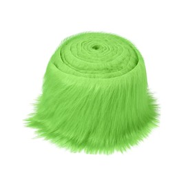 Colaxi Faux Fur Fabric Artificial Fabric Patches Costume Cosplay Fuzzy Shaggy Fur Patches Fabric for Cosplay Costume Party Clothing, Green