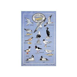 Stow Green Coastal Birds of Britain Tea Towel
