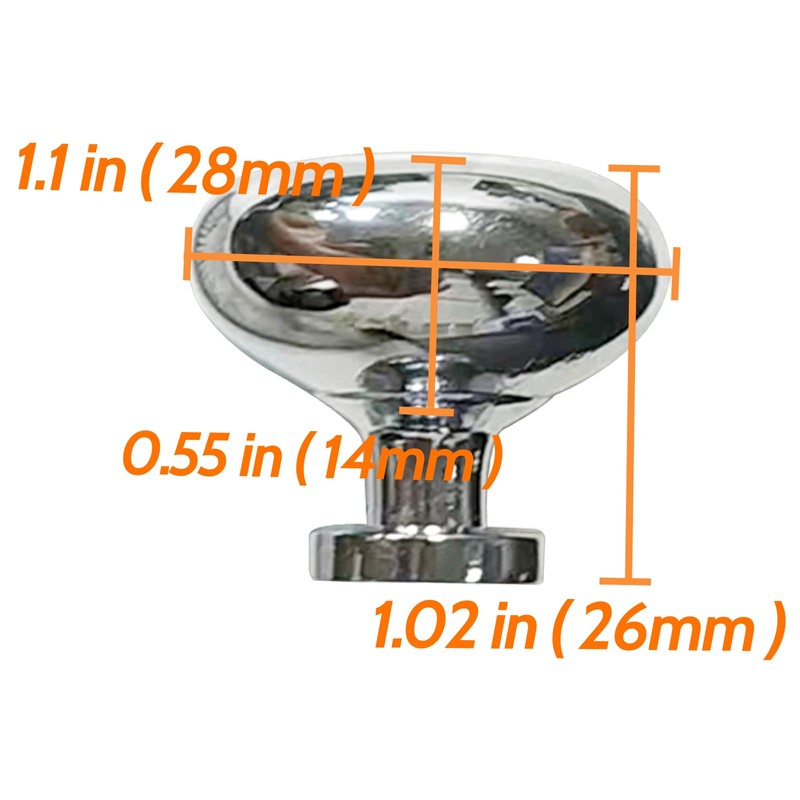 Rhinenet 4 Pieces Drawer Knobs Round Dresser Knobs Drawer Knobs